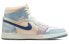 Фото #2 товара Jordan Air Jordan 1 high zoom air cmft "celestine blue" 马卡龙 减震防滑耐磨 高帮 复古篮球鞋 男款 米蓝色 / Кроссовки Jordan Air Jordan DQ5091-041