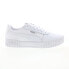 Puma Carina 2.0 38584902 Womens White Leather Lifestyle Sneakers Shoes