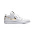 Фото #2 товара Кроссовки Nike Air Jordan 1 Low White Metallic Gold (Белый)