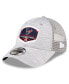 Фото #1 товара Men's Heather Gray Houston Texans 2023 AFC South Division Champions Locker Room Trophy Collection 9FORTY Trucker Adjustable Hat