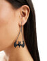 Фото #1 товара ASOS DESIGN Halloween drop earrings with bat design in black