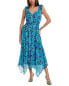 Фото #1 товара Ramy Brook Greta Midi Dress Women's Blue Xs