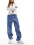Фото #1 товара Calvin Klein Jeans 90s straight leg jeans in light wash