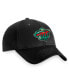 Фото #2 товара Men's Black Minnesota Wild Core Adjustable Hat