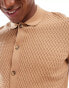 Фото #3 товара ASOS DESIGN lightweight knitted shirt in brown