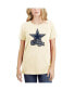 ფოტო #1 პროდუქტის Women's Cream Dallas Cowboys Chrome Sideline T-shirt
