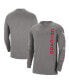 Фото #1 товара Men's Charcoal Chicago Bulls 2023/24 City Edition Max90 Expressive Long Sleeve T-shirt