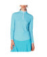 ფოტო #5 პროდუქტის Women's G Lifestyle Long Sleeve Color Block Mock Neck Top