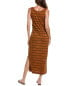 Фото #2 товара Isla Ciel Sleeveless Midi Dress Women's Brown S