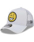 ფოტო #1 პროდუქტის Men's White New England Patriots Happy A-Frame Trucker 9Forty Snapback Hat