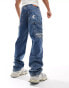 Karl Kani – Weite Retro-Workwear-Jeans in Vintage-Waschung BLAU, S - фото #3