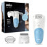 Фото #3 товара Braun Silk-épil 5 SES 5-605 - Blue - White - 28 tweezers - MicroGrip - Shaving - Germany - AC/Battery