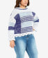 ფოტო #3 პროდუქტის Plus Size Elissa Hooded Sweater