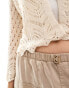 Фото #2 товара JDY 3/4 sleeve crop broderie cardigan in cream