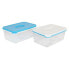 Фото #4 товара Прямоугольная коробочка для завтрака с крышкой White & Blue Высокая