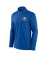 Фото #3 товара Men's Heather Royal New York Islanders Authentic Pro Rink Quarter-zip Jacket