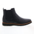 Фото #3 товара Dunham Clyde Chelsea CI2307 Mens Black Extra Wide Leather Chelsea Boots 8