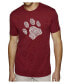 ფოტო #1 პროდუქტის Men's Premium Word Art T-Shirt - Dog Paw