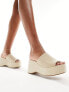 Фото #1 товара Glamorous platform sandals in beige