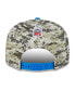 Фото #3 товара Men's Camo, Powder Blue Los Angeles Chargers 2023 Salute To Service 9FIFTY Snapback Hat