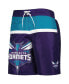 ფოტო #3 პროდუქტის Men's Purple Charlotte Hornets Sea Wind Swim Trunks