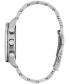 ფოტო #2 პროდუქტის Men's Tsuki-yomi A-T Chronograph Sport Luxury Eco-Drive Silver-Tone Titanium Bracelet Watch 43mm
