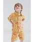 Baby Boys Winnie the Pooh Cotton Gauze Hawaiian Button Down Shirt and Shorts Outfit Set Newborn to (Newborn - 5T)