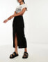 Фото #1 товара New Look cargo midi skirt in black