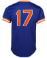 Фото #3 товара Men's Keith Hernandez Royal New York Mets Cooperstown Mesh Batting Practice Jersey