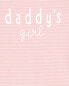 Baby 'Daddy's Girl' Striped Collectible Bodysuit 24M