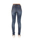 Фото #2 товара Women's Extra Curvy Fit Medium Vintage like Stretch Denim Skinny Jeans