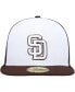 Men's White, Brown San Diego Padres 2023 On-Field Batting Practice 59FIFTY Fitted Hat