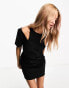 Фото #1 товара Calvin Klein Jeans cutout mini dress in black - exclusive to ASOS