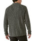 Фото #2 товара Men's Tweed Mock Neck Half-Zip Sweater