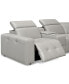 Фото #24 товара CLOSEOUT! Haigan 6-Pc. Leather "L" Shape Sectional Sofa with 3 Power Recliners, Created for Macy's