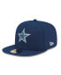 Фото #1 товара Men's Navy Dallas Cowboys Logo 59FIFTY Fitted Hat