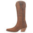 Фото #3 товара Dingo Talkin' Rodeo Studded Snip Toe Cowboy Womens Brown Casual Boots DI585-200