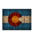 Фото #1 товара Картина на холсте Trademark Global 'Флаг штата Колорадо' - 24" x 18" x 2"