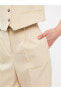 Фото #2 товара Lcw Vision Yüksek Bel Rahat Kalıp Düz Keten Karışımlı Kadın Pantolon