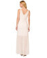 Фото #1 товара Women's Embellished Illusion V-Neck Gown