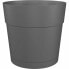 Self-watering flowerpot Artevasi Capri Large Anthracite Plastic Ø 30 cm