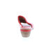 Фото #7 товара Miz Mooz Callan P63004 Womens Red Leather Slip On Heeled Sandals Shoes 9.5