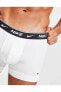 Erkek Nike Marka Logolu Elastik Bantlı Günlük Kullanıma Uygun Siyah-beyaz-gri Boxer 0000ke1008-mp1