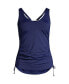 Фото #1 товара Women's DDD-Cup Adjustable V-neck Underwire Tankini Swimsuit Top Adjustable Strap