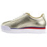 Фото #4 товара Puma Roma Amor Mixmetal Platform Womens Gold Sneakers Casual Shoes 372246-01