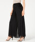 Petite Sash-Belt Wide-Leg Pants