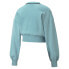 Фото #4 товара Puma Swxp Cropped Crew Neck Sweatshirt Womens Blue 53356261