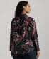 ფოტო #2 პროდუქტის Plus Size Long-Sleeve Floral Shirt