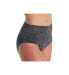 Фото #1 товара Wacoal 291627 Womens B-smooth Panty Briefs, Charcoal Heather, Size XXX-Large US