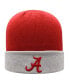 ფოტო #1 პროდუქტის Men's Crimson, Gray Alabama Crimson Tide Core 2-Tone Cuffed Knit Hat